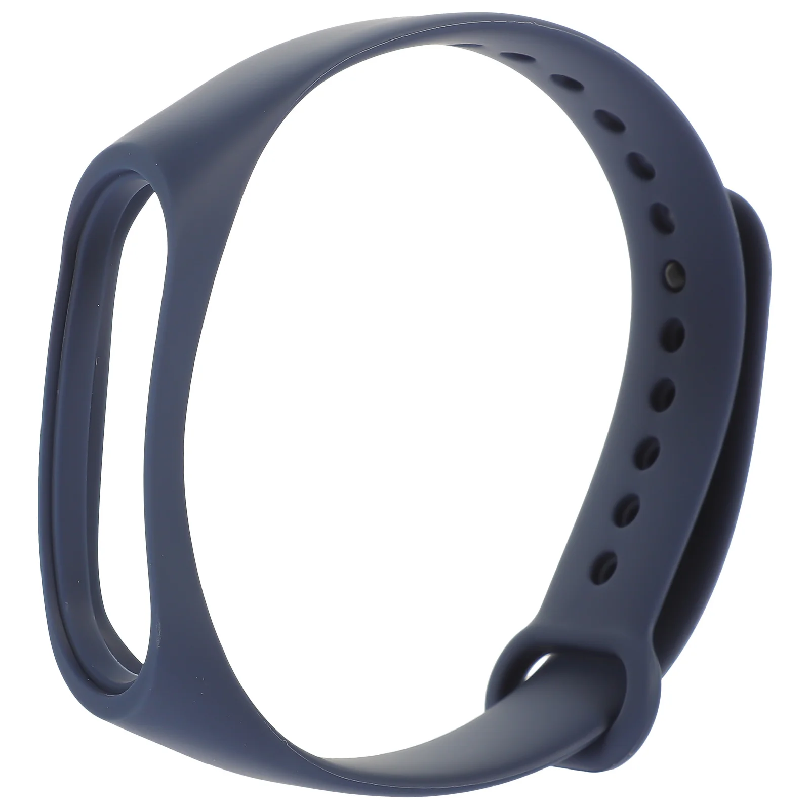 Ciemnoniebieska regulowana silikonowa opaska na nadgarstek nr 11 do smartbanda 3, stylowa i wytrzymała opaska na nadgarstek do smartbanda 3.
