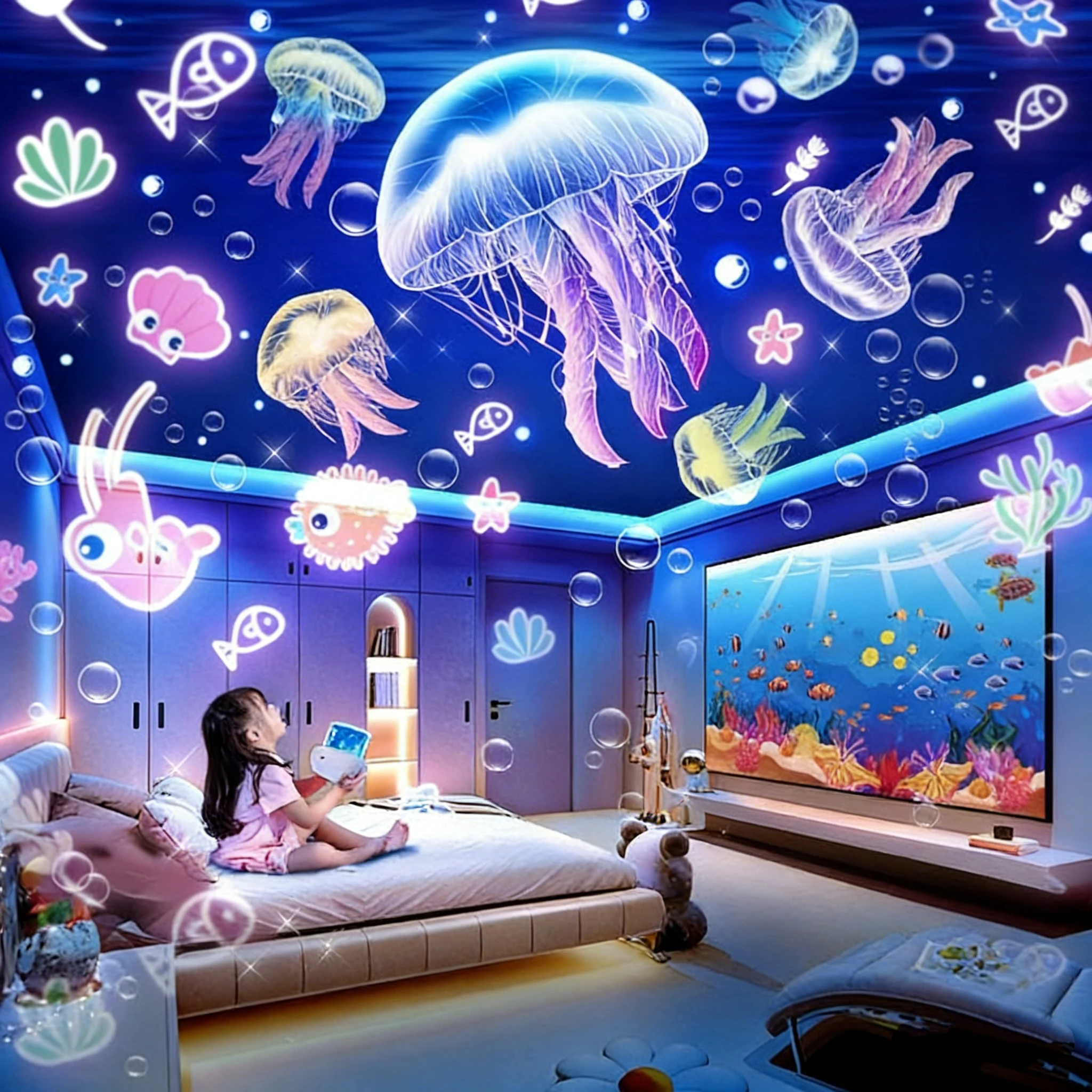 جديد USB بيضة ديناصور مصباح إسقاط ضوء الليل العارض للأطفال ديكور غرفة نوم الدورية السماء المرصعة بالنجوم المحيطة ضوء هدية