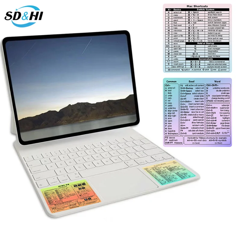 1 Stuks Voor Windows Computer Referentie Toetsenbord Snelkoppeling Sticker Zelfklevende Sticker Voor Laptop Desktop Accessoires