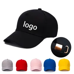 Casquette de Baseball Personnalisée pour Homme et Femme, Chapeau de Tennis, Logo Imprimé ou Brodé, Texte, Décontracté, Noir, Visière