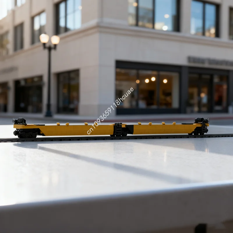 

994 шт. MOC двойной стек рельсовый транспортный чемодан модель строительные игрушечные блоки сборка Рождественский подарок DIY творческая идея детский день рождения