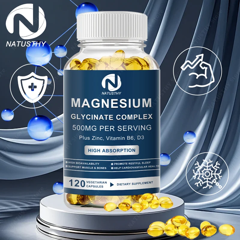 Magnesium Glycinate Capsule - Uyku Kalitesi, Kas İyileşmesi, Kalp ve