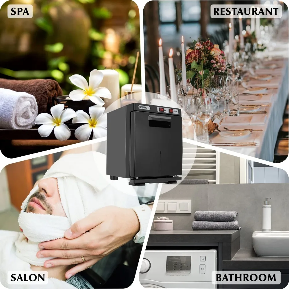 Mini Hot Towel Warmer, for Facials, Bathroom, Barber, Salon, Esthetician, Beauty, Upgrade Fast Heating Aluminum Interior