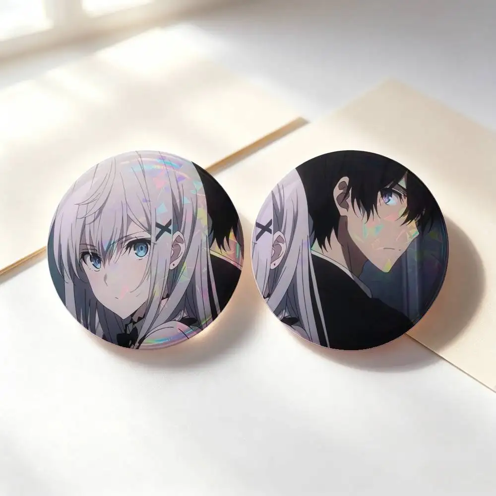 Alya Sometimes Hides Her Feelings In Russian Anime Badges 25 32 44 58 75 Mm Round Cosplay Pin Bag Decor Fans Collect Friends Gif