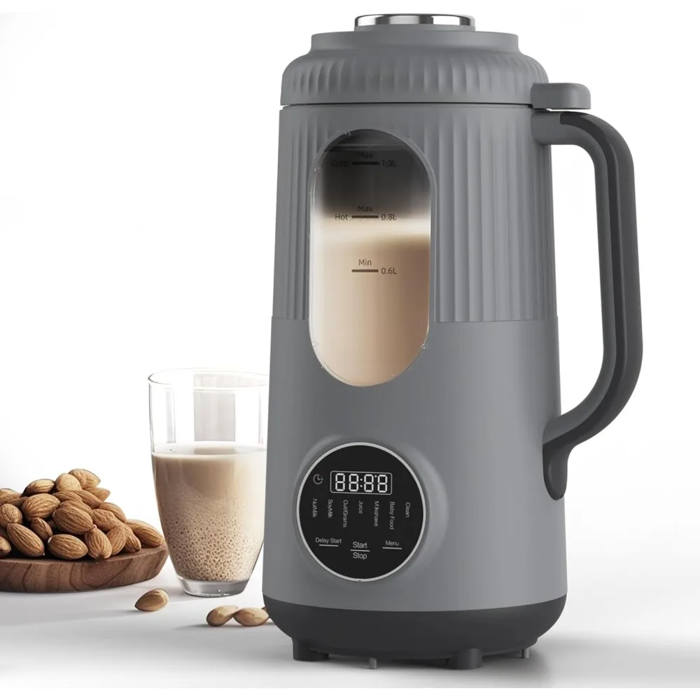 

2024 New Nut Milk Maker,35oz(1000ml) Automatic for Homemade Almond, Oat, Soy Milk, Plant-Based Milk and Non-Dairy Beverages