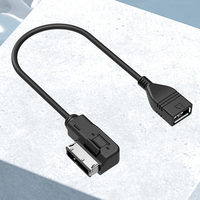 Audio AUX Adapter Data Wire Music MDI MMI AMI To USB Female Interface AMI MMI USB AUX Cable for Audi A6L Q5 Q7 A8 S5 A5 A4L A3