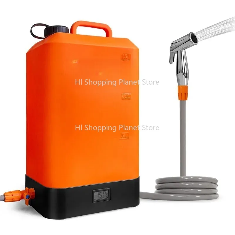 

-FAVOUR 20L Portable Solar Shower Heating Bag Multifunctional Outdoor Set for Camping Hiking Traveling Made of Plastic