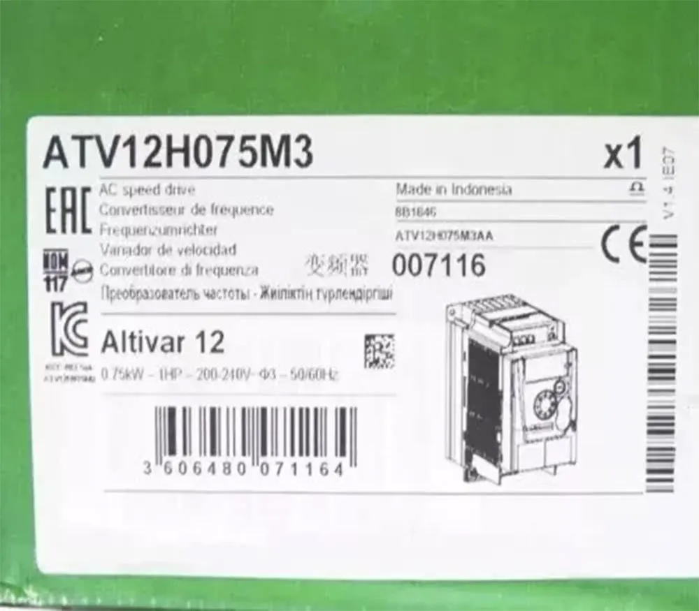 새로운 ATV12P037M3 ATV12P075M3 1년 보증