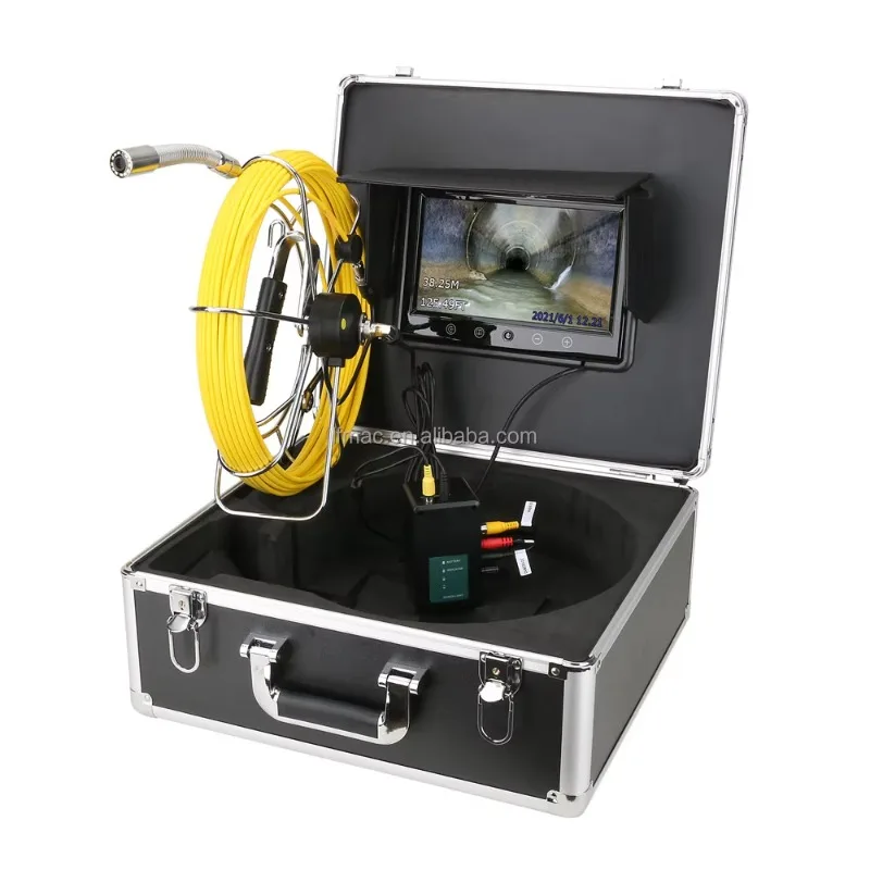 

【Best-selling】F910J-50M Meter Counter 10inch IP68 HD 1000TVL Drain Sewer Pipeline Industrial System Pipe Endoscop Camer