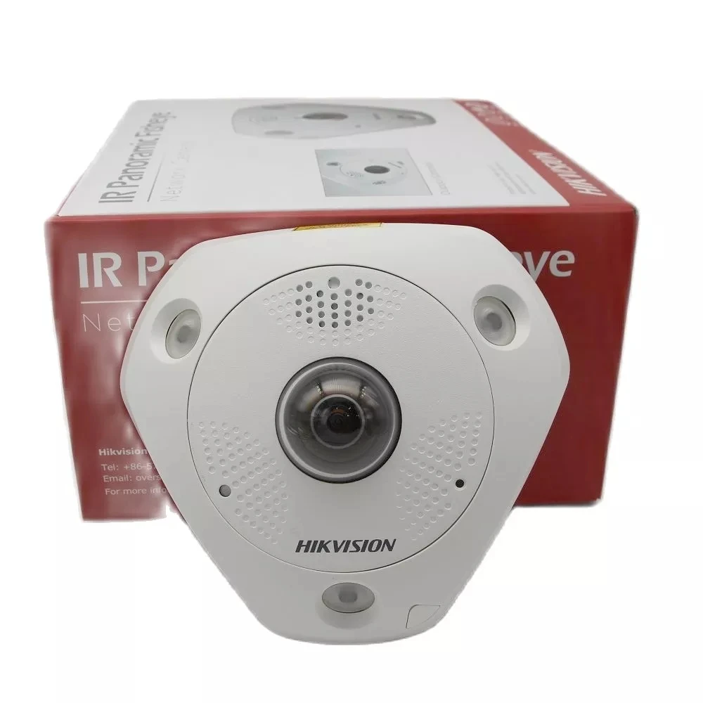 

Hik 12MP IP Camera DS-2CD63C5G0-IVS Built-in mic and speaker Panomorph lens DeepinView Immervision Lens Fisheye Network