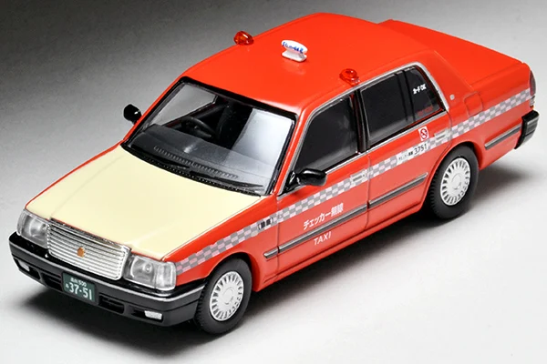 Tomytec 1:64 TLV N219 A/B/C/D Sedan Taxi Edição Limitada Simulação Alloy Static Car Model Toy Presente