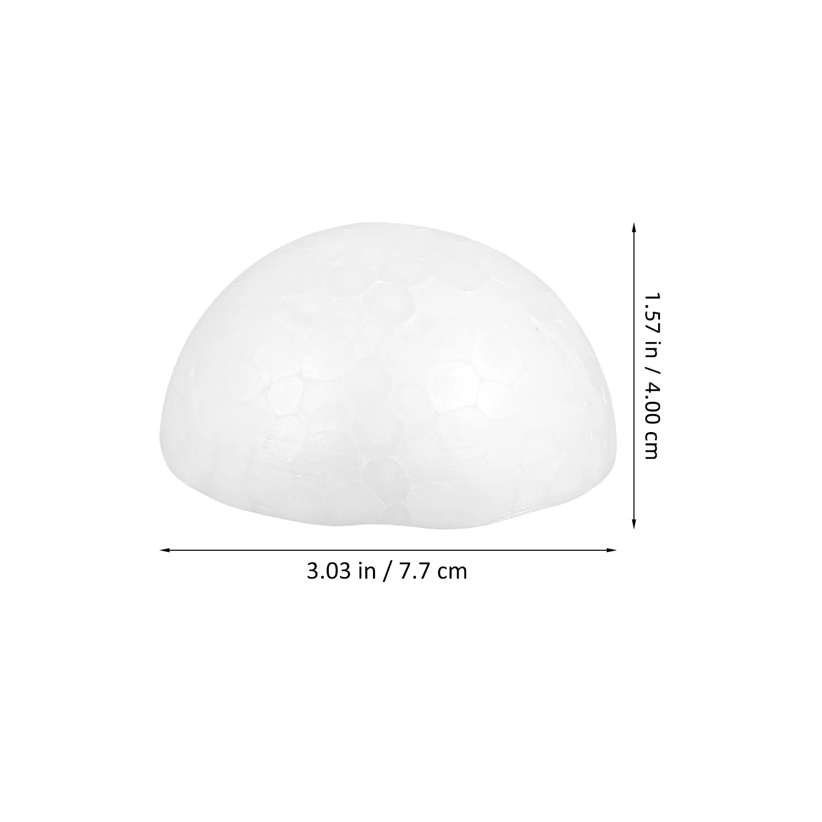 30Pcs White Foam Semicircle Balls Half Round Craft Ornaments for DIY Painting Writing Flower Arranging Christmas Decor Kids view 5