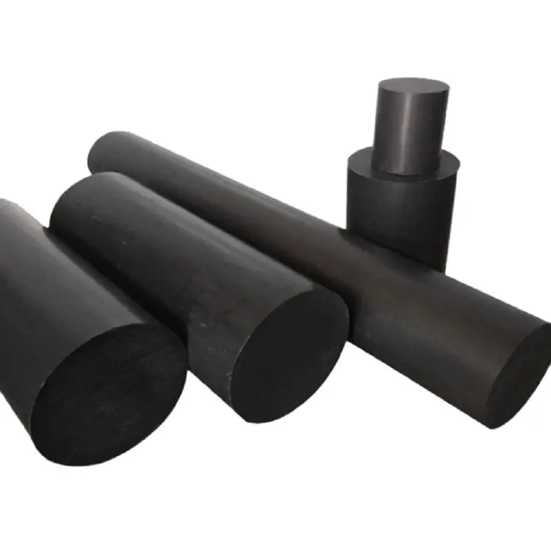 hastes de nylon puro pa6 barra resistente ao desgaste para usinagem diametro preto 15 mm a 300 mm 01