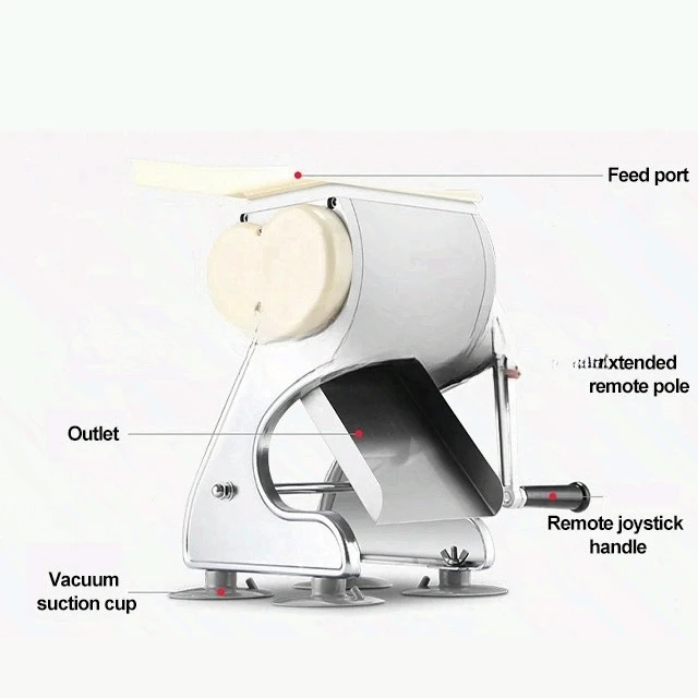 

For Home Kitchen Dicing Shredding 350W Electric/Manua Meat Cutter 60KG/H Slicing Stainless Steel Meat Slicer Adjustable Blades