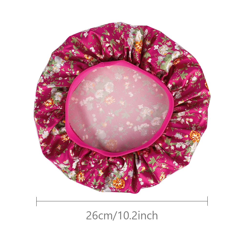 Kids Satin Bonnet Butterfly Print Children\'s New Elastic Elastic Print Bonnet Cap, Fashion Comfortable Sleeping Cap Hair Cap