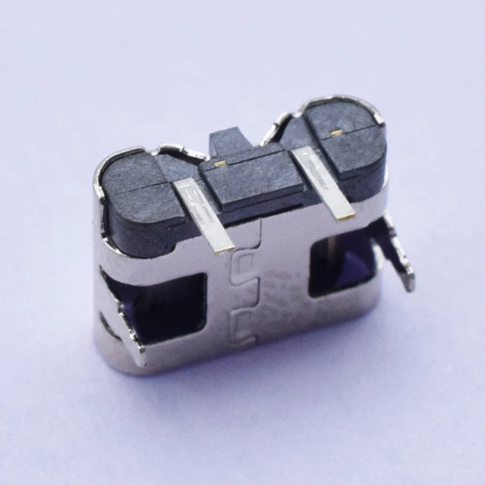 

type-c Female Base 2P90 degree horizontal plug-in USB connector with high current pin simple charging female head