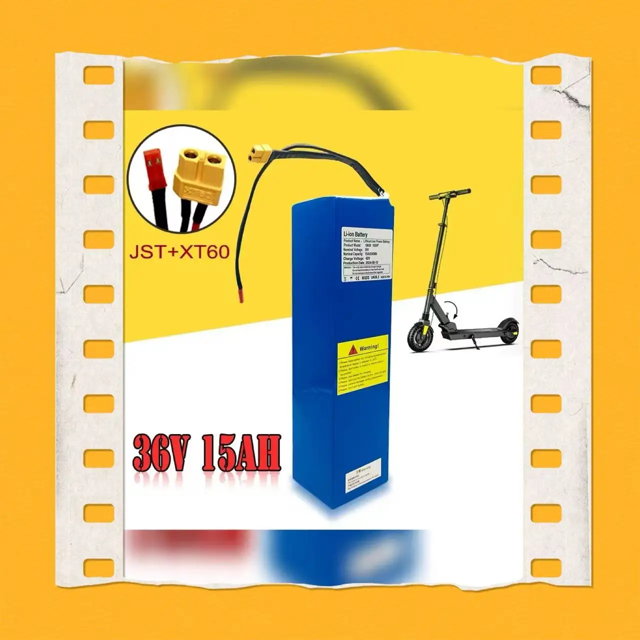 

10S6P 36V 15Ah High Capacity Li-ion Battery Pack with BMS for Xiaomi Ninebot G30 MAX No. 9 Electric Scooter Special Battery