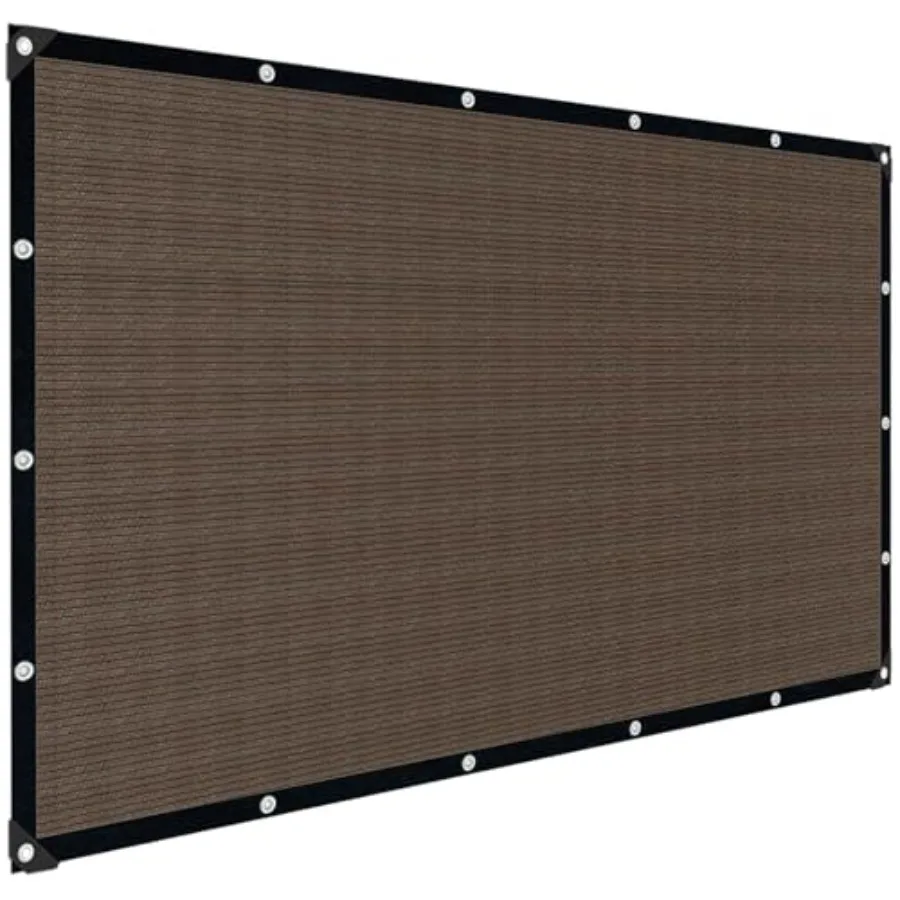 

Sun Shade Cloth with Grommets90% UV Protection Shade Fabric Pergola Shade Cover Canopy Fence Privacy Screen Balcony Brown Sunsh