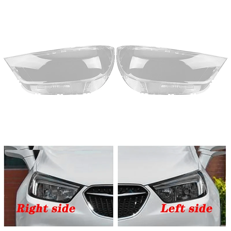 For Buick Encore 2016-2018 Headlight Shell Lamp Shade Transparent Lens Cover Headlight Cover