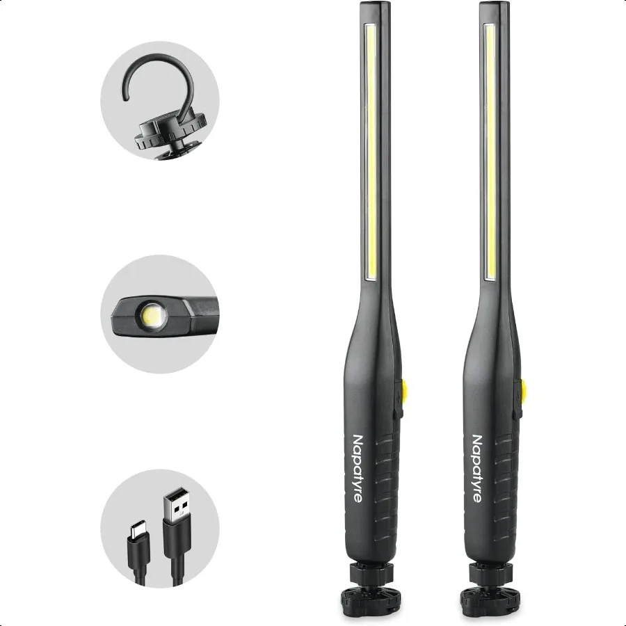 

Перезаряжаемый светодиодный рабочий фонарь 700 люмен 4000 мАч Магнитный фонарик 360 ° Поворотный индикатор питания Механический светильник с магнитным основанием