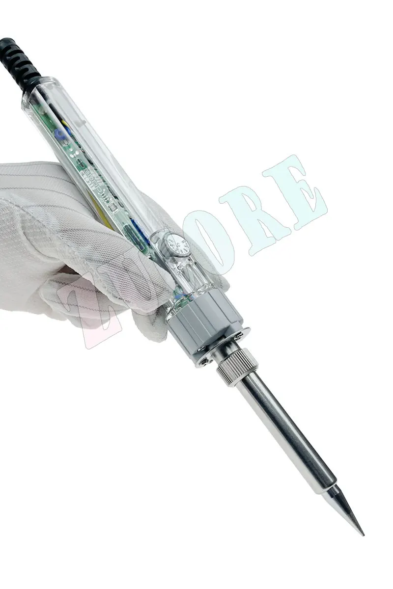 노란색 꽃 조절 가능한 온도 전기 납땜 인두 고온 고전력 전자 유지 보수 가정용 200W