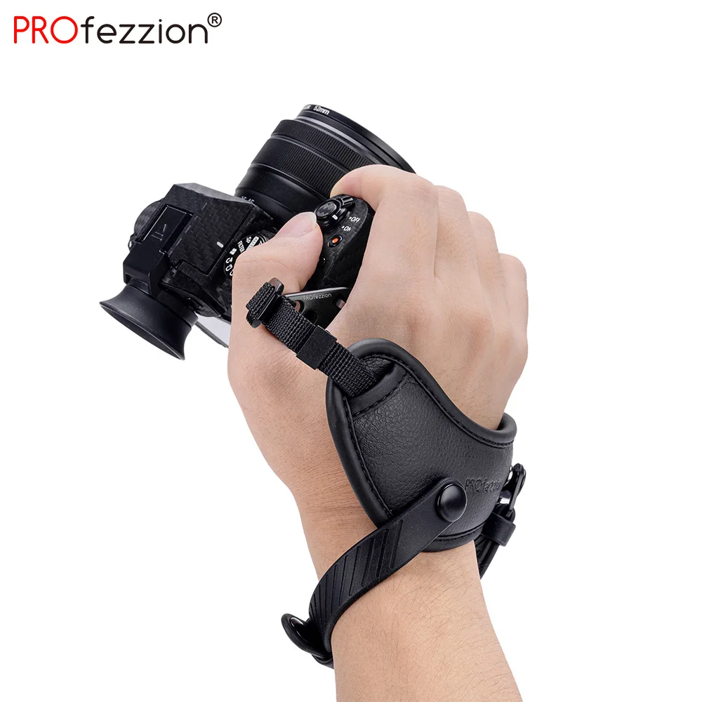 PROfezzion Quick Release สายหนังสายรัดข้อมือ1/4 "-20ด้าย Arca Swiss สำหรับ DSLR กล้อง Mirrorless