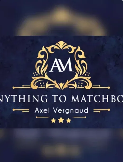 Anything To Matchbox by Axel Vergnaud Gimmicks Close Up Performer Magic Tricks Illusions Magician Mentalism Magic Props Street