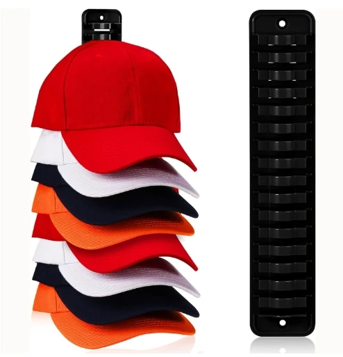 

1PC Wall Mounted Cap Rack Space Saving Baseball Cap Towel Display Storage Rack Closet Hanger Storage Organizer Home Accessories