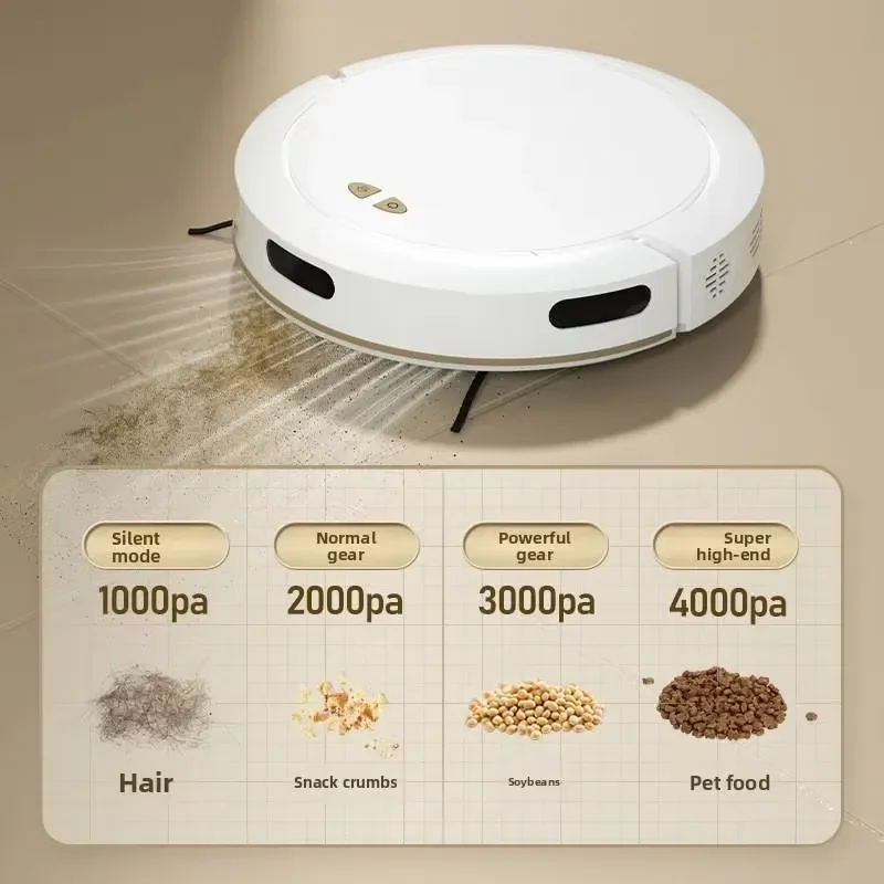Smart 3 in 1 Robot Vacuum Cleaner 2499Pa Strong Suction Wet Dry Mopping App Voice Control Automatic Floor Cleaning Device for