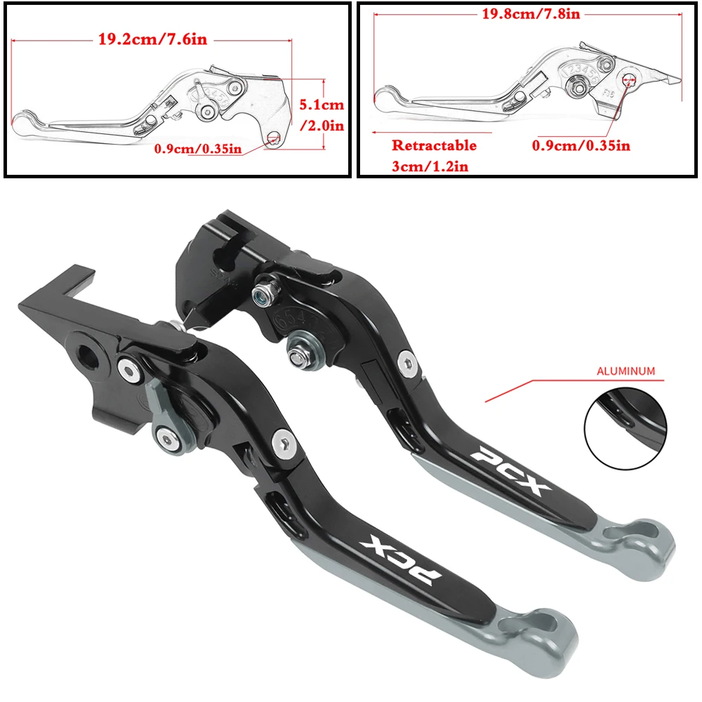 

PCX 125 PCX 150 PCX 160 Motorcycle Folding Brake Clutch Levers Handlebar Grips For HONDA PCX125 PCX150 PCX160 Handle Lever