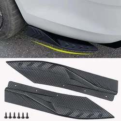 For VW Golf Mk8 MK7 MK7.5 MK6 MK5 GTI GTD GTE R R-LINE 2Pcs Rear Bumper Lip Wrap Angle Diffuser Splitter Canard Spoiler