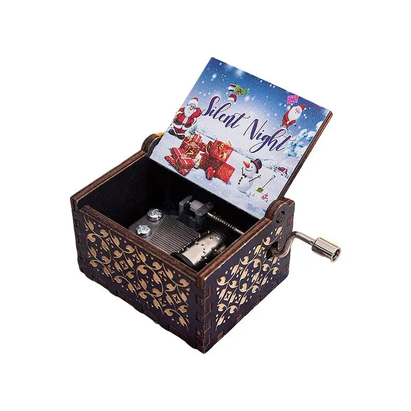 Hand Cranked Christmas Music Box Hand Cranked Small Musical Box Fantastic Christmas Music Box Music Boxes Decoration Christmas