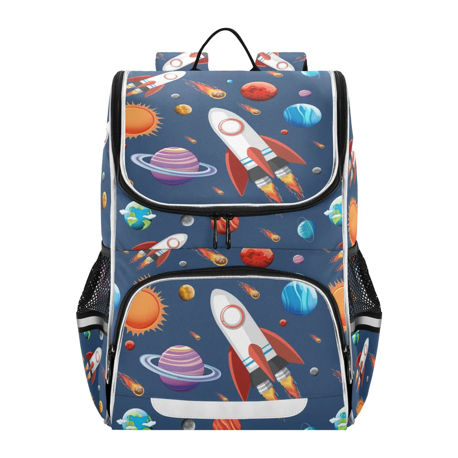 

Schoolbag Children Backpack Boy Primary Cartoon astronaut print Book Bag Multi Pockets large capacity Backpacks Back to school