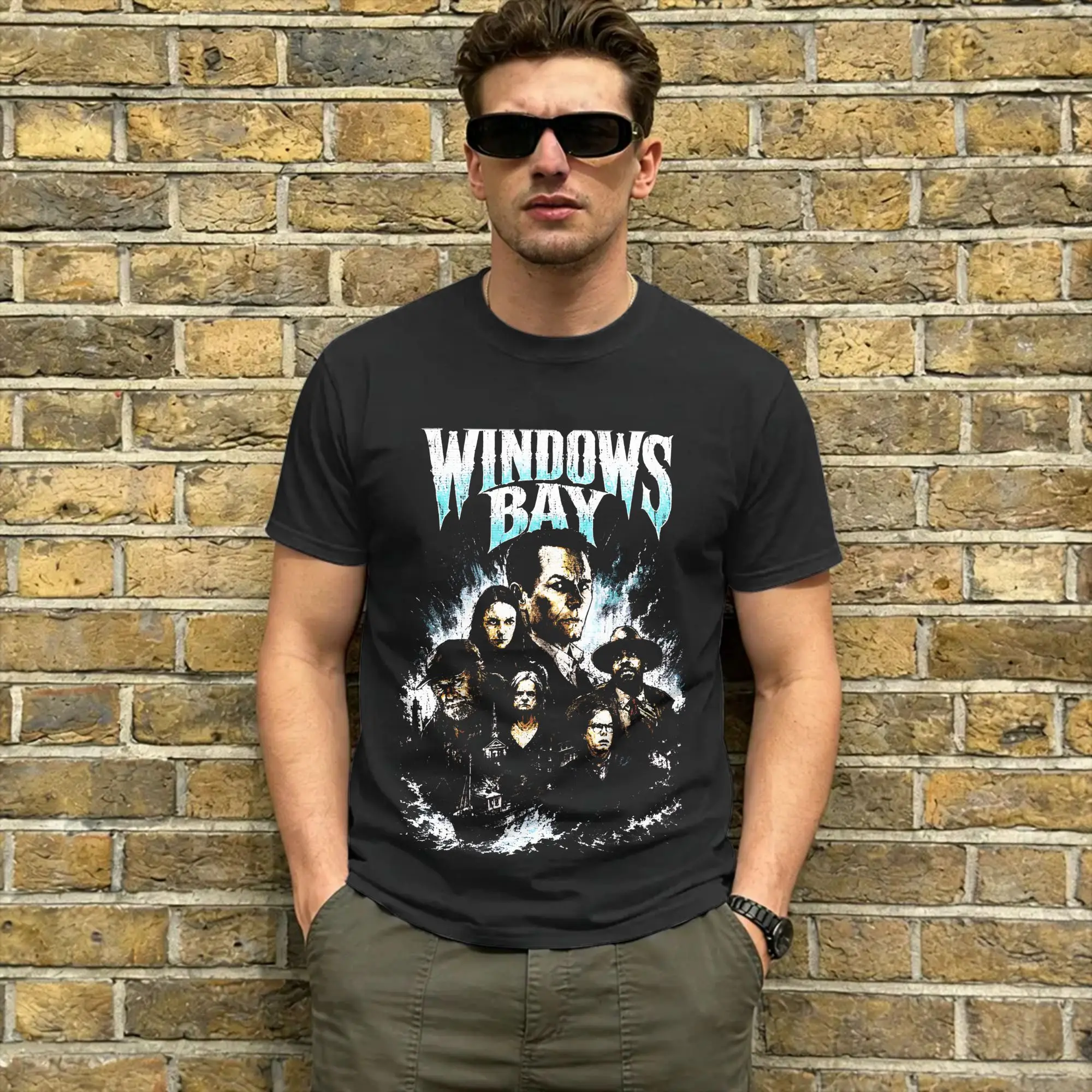 Widows Bay T Shirt Men's  Cotton Amazing T-Shirts Round Neck  Tee Shirt Short Sleeve Tops Graphic