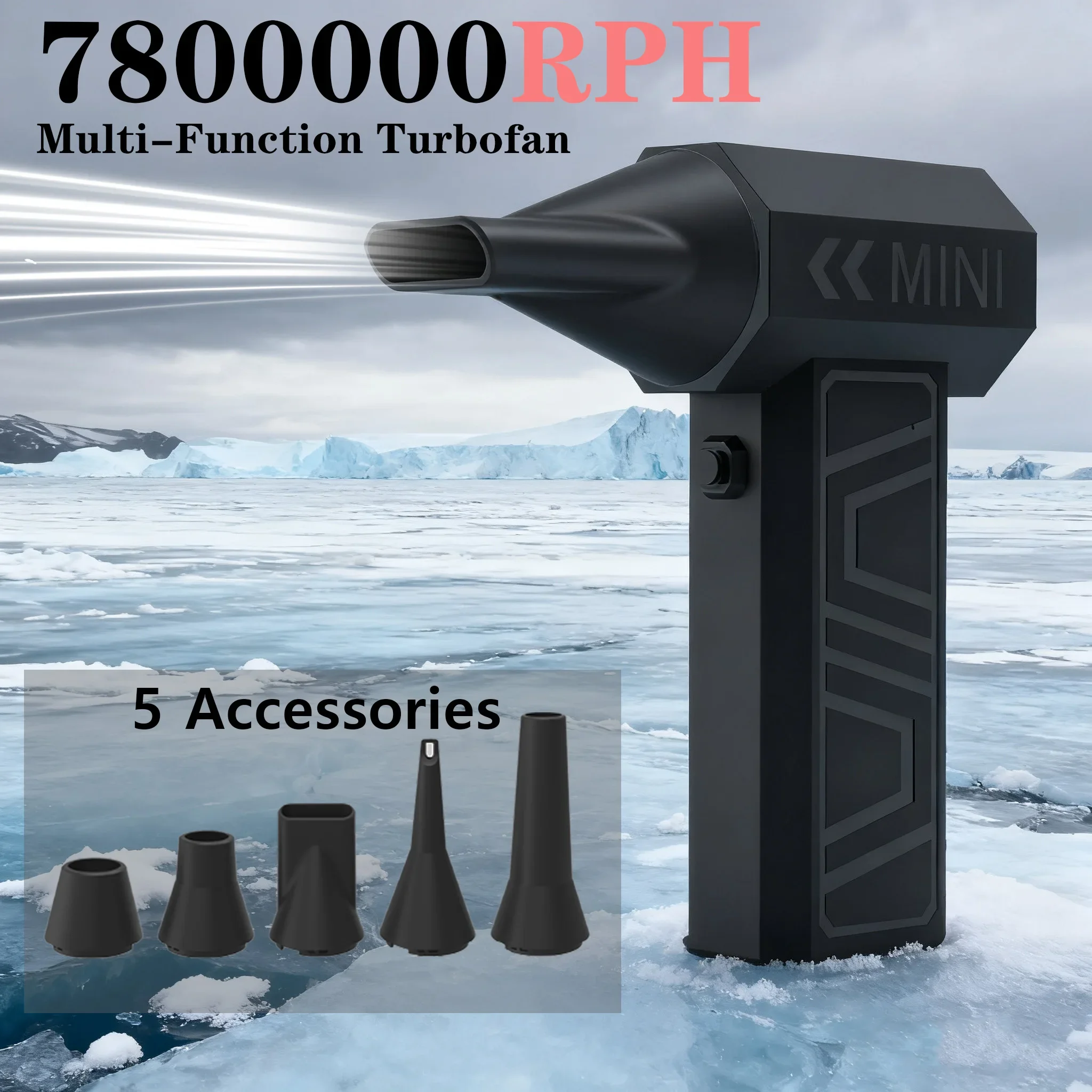 780,000 RPH منفاخ الهواء التوربينات الكهربائية مروحة قوية فرش السيارات عالية السرعة التوربينات مروحة نفاثة USB قوية إزالة الغبار صغيرة