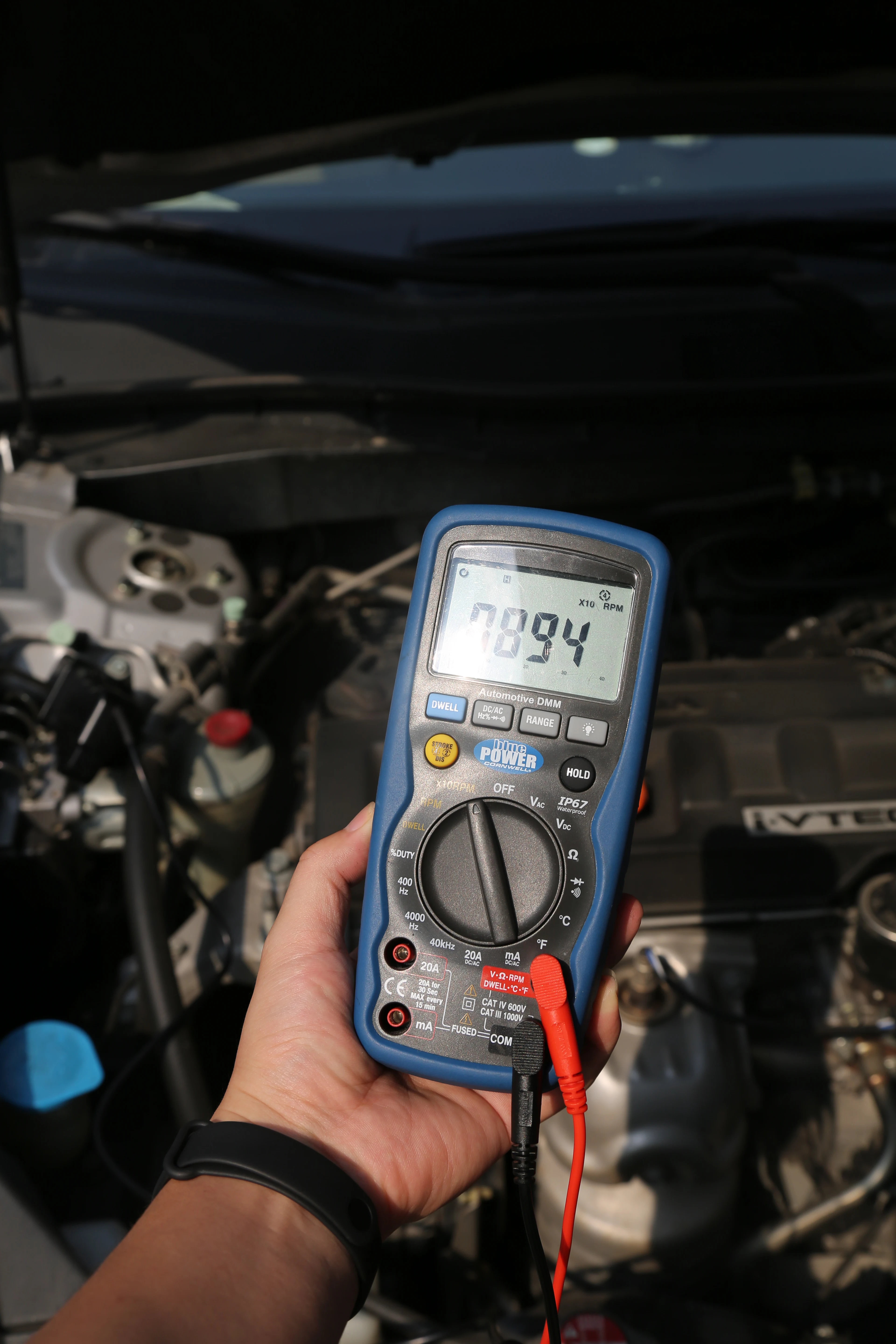 CEM AT-9906DIS  Multifunction Auto Ranging RPM Measurement for Automotive Engines Digital Analog Car Multimeter