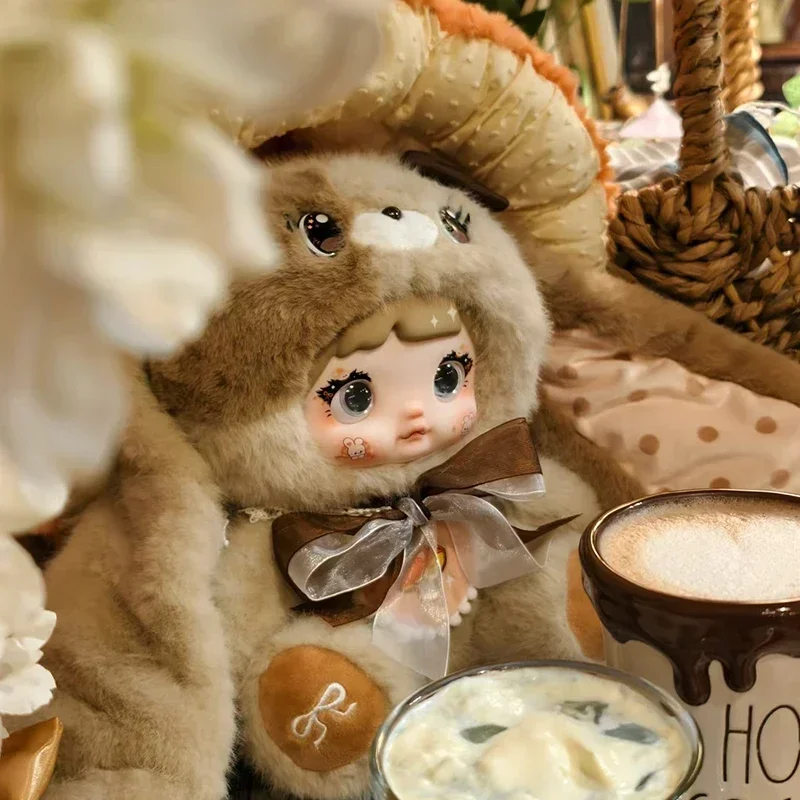 

Nommi400%V2Mushroom Cap Series Plush Blind Box Cute Vinyl Doll Long Ears Mysterious Box Removable Plush Surprise Trendy Toy Gift