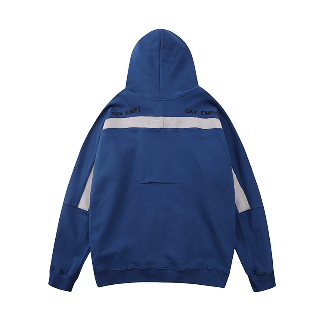 CAV EMPT CE Reflective Strip Badge Patched Women Men Hooded Sweatshirt Hoodie Hiphop Men Oversize Hoodie Pullover