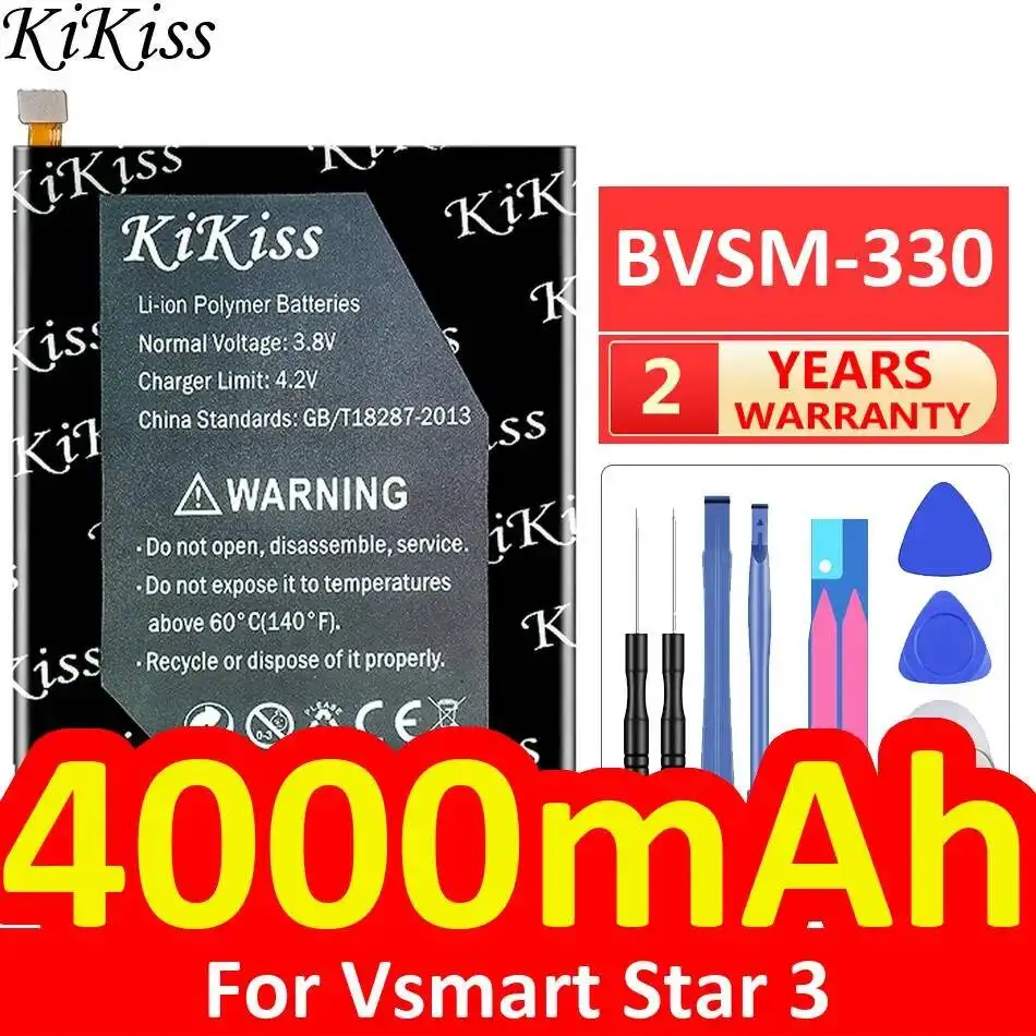

Высокоэффективный аккумулятор для мобильного телефона Vsmart Star 3 Bvsm-330 4000 мАч