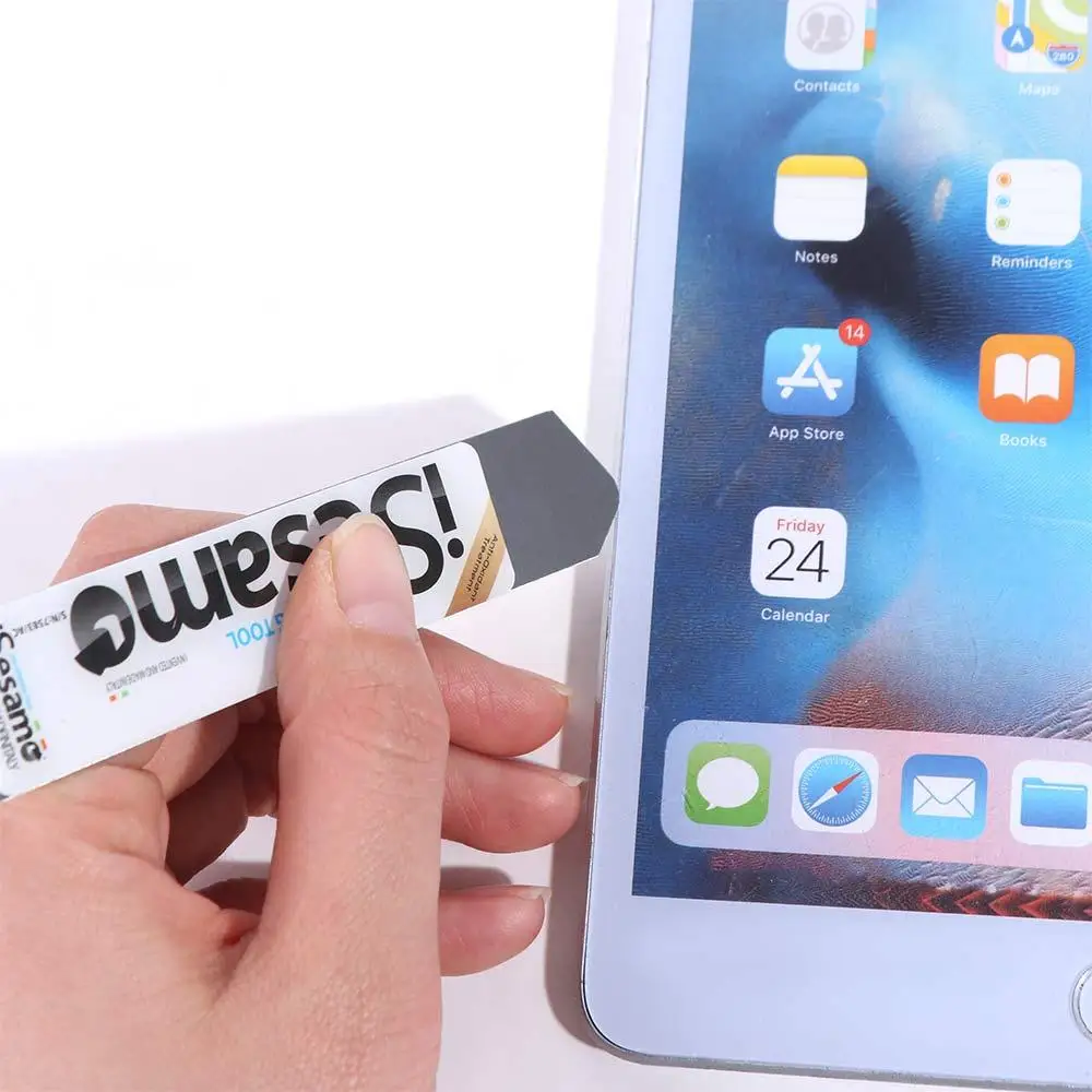 Инструменты для разборного ремонта, инструмент для подъема и открытия, тонкий ультратонкий инструмент из нержавеющей стали, двойная головка, 12 см, ремонтный лопатка