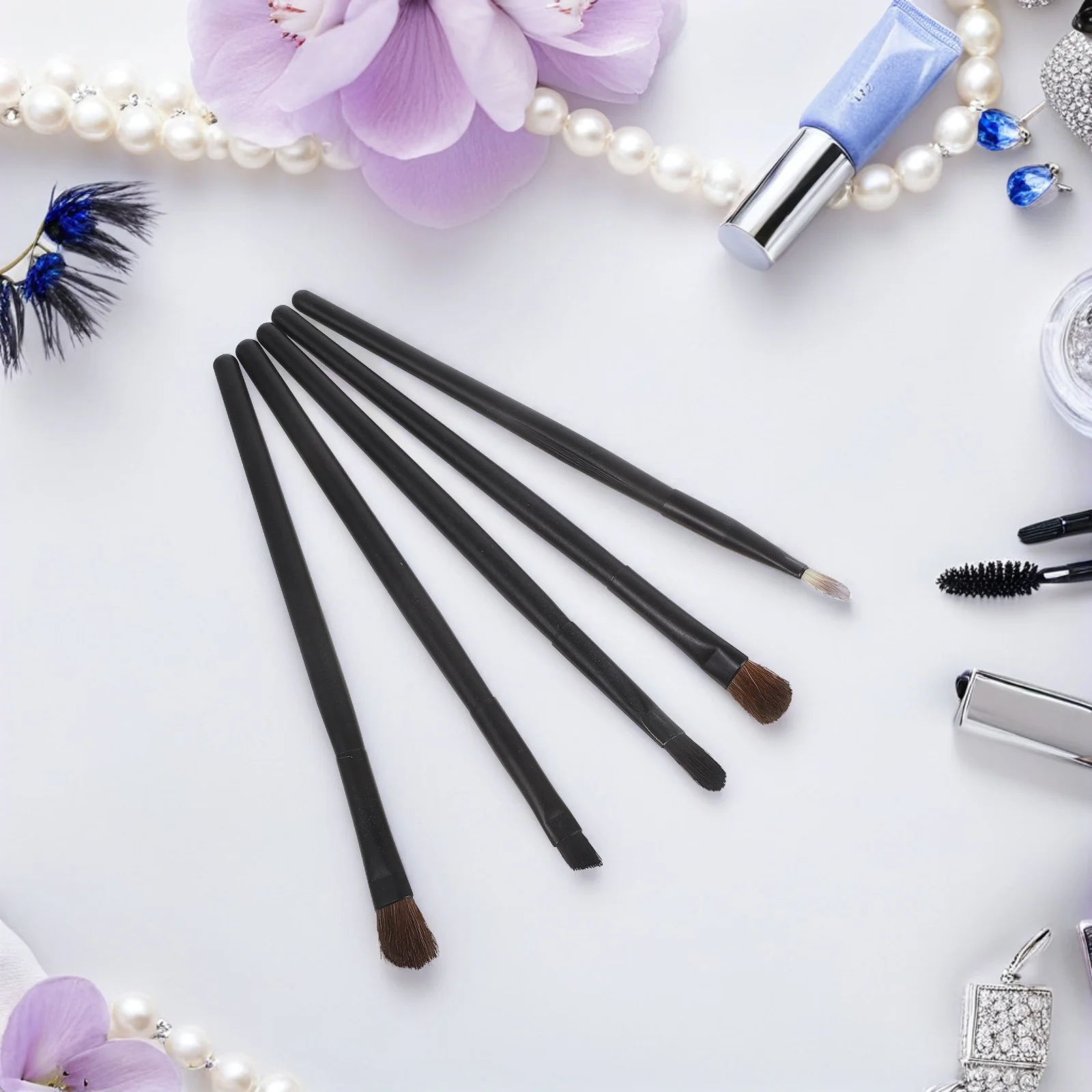 5-delige draagbare oogmake-up mengborstels Eyeliner oogschaduwborstelset Natuurlijke kleurweergave Uniform voor dagelijkse toepassingen