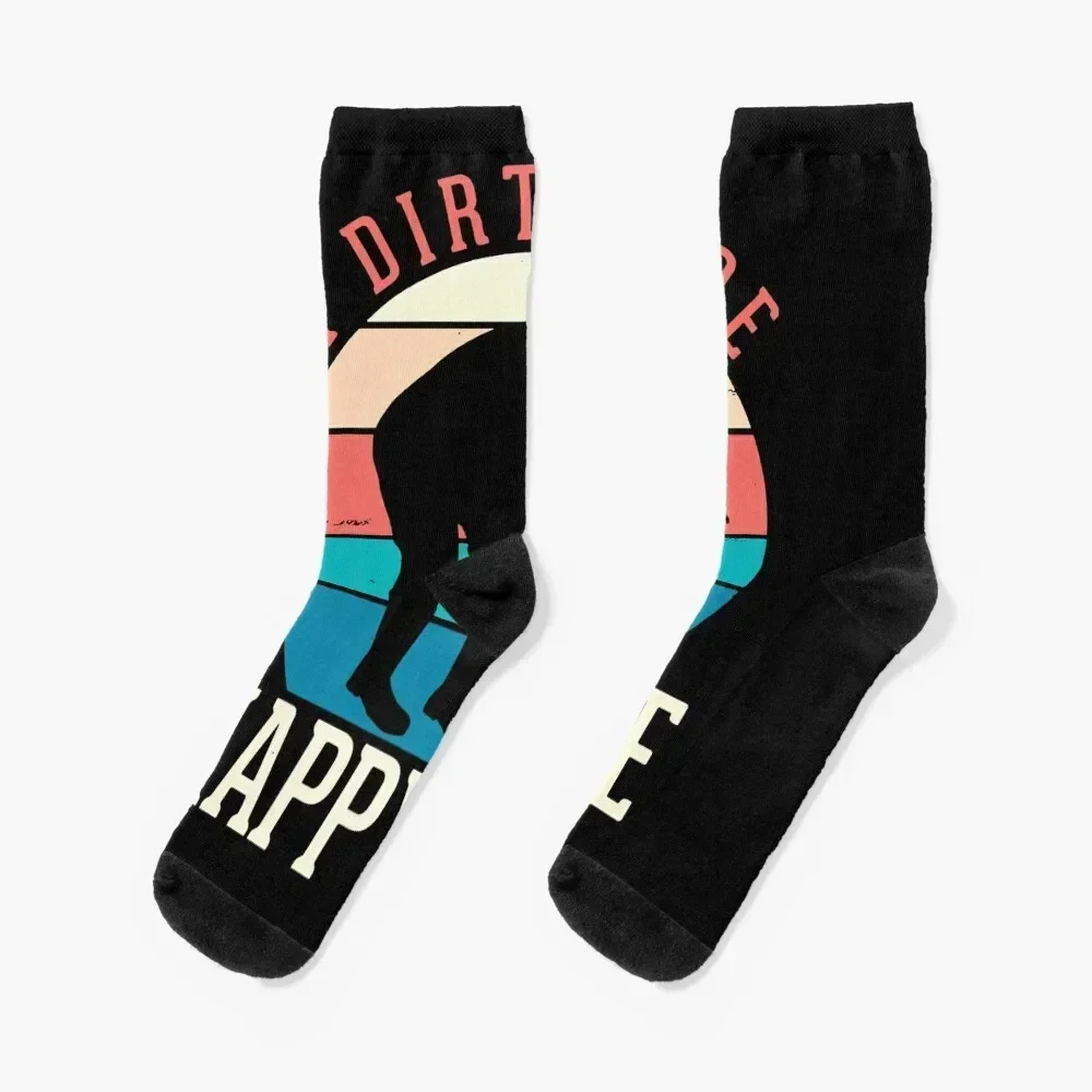 Happy Hoe Funny Gardening T-Shirt Socks valentine gift ideas floor gifts Men's Socks Women's