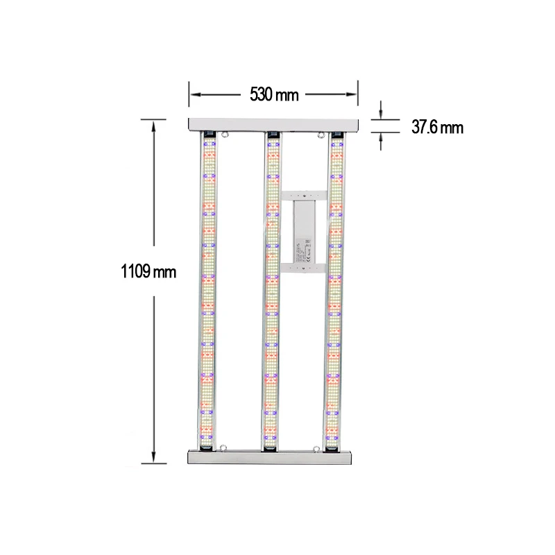ضوء نباتي LED جديد، ضوء تكميلي للنباتات الداخلية 300 وات/400، ضوء النمو 2 × 4 قدم #6