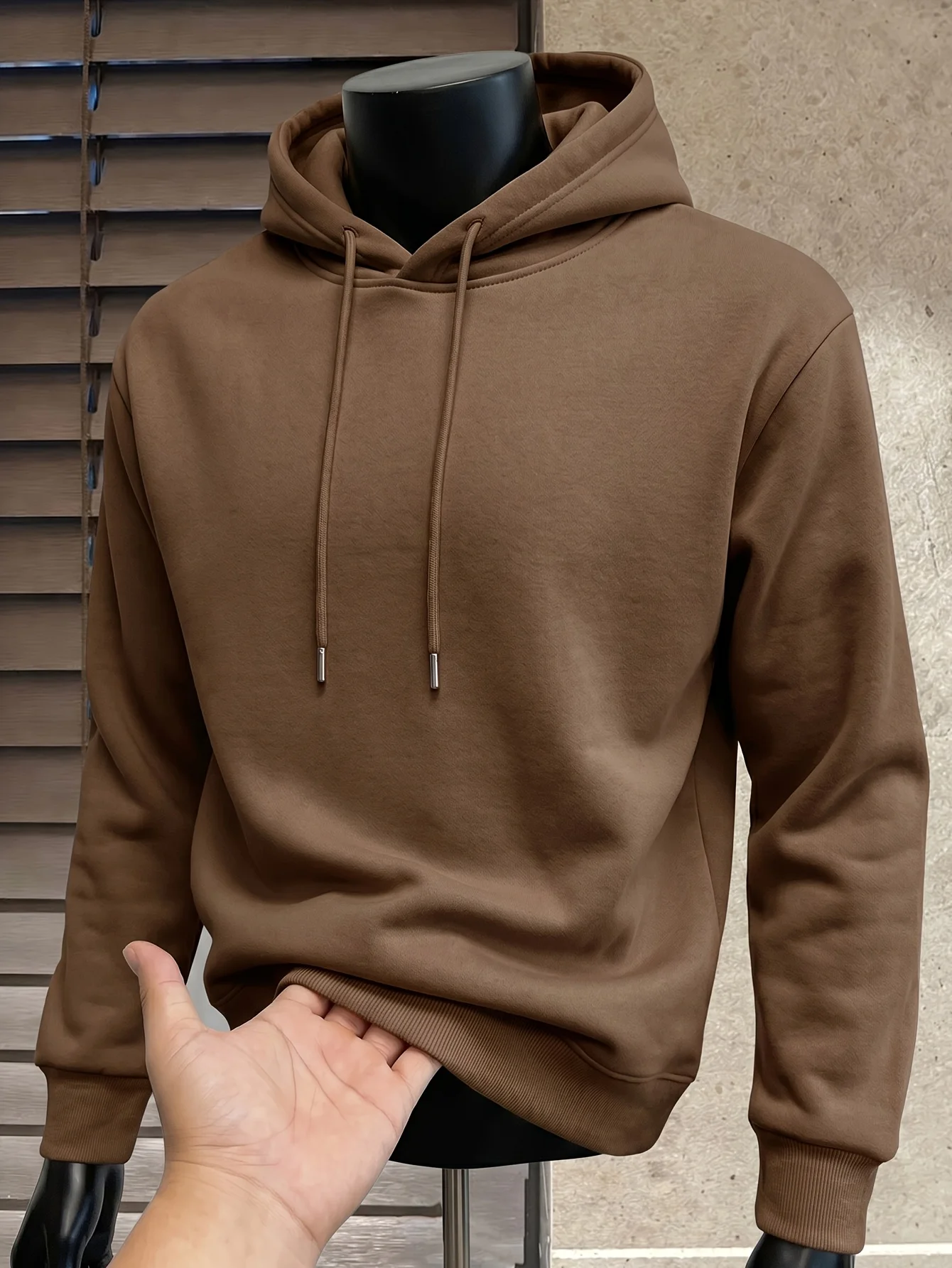 Hoodie Básico Simples para Homens, Moletom Casual com Capuz, Pullover de Moda para Treino Diário e Streetwear