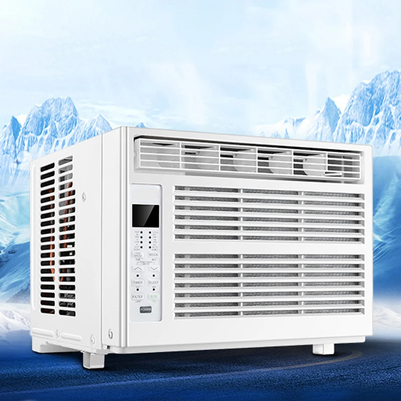 Window Air Conditioner Window-Mounted Portable Refrigeration Air Conditioners Cold 24-hour Timer Remote Control Room Cooler