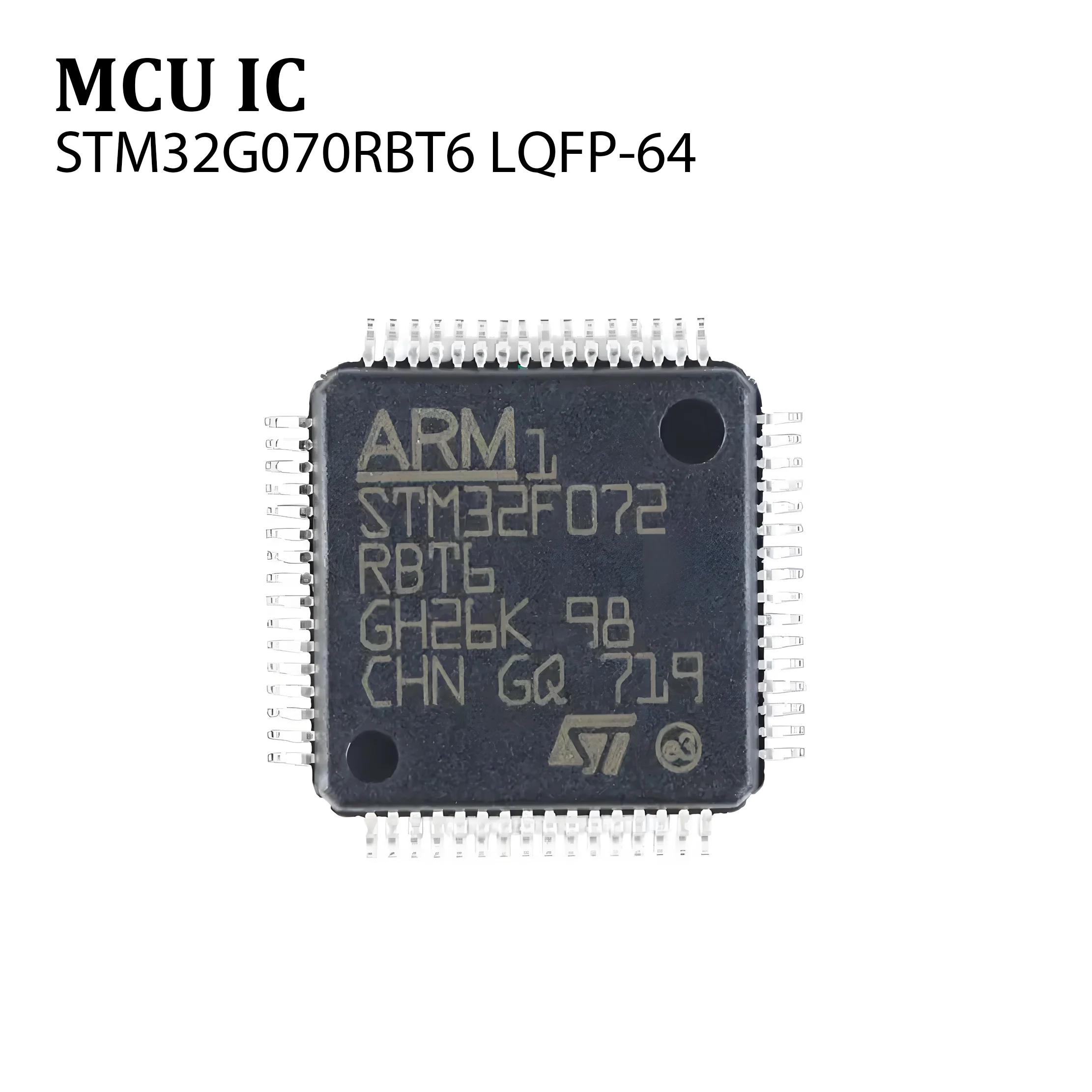 5pcs Original ST1PCS M32G070RBT6 LQFP-64 ARM Cortex-M0 32-bit Microcontroller-MCU 100% brand new chip in stock