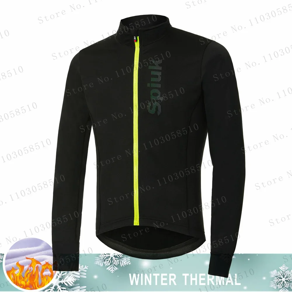 spiukful Winter Thermal Fleece Cycling Jersey Men\'s Long Sleeve Clothing Ciclismo Bicycle Clothes Triathlon Profession Cycling