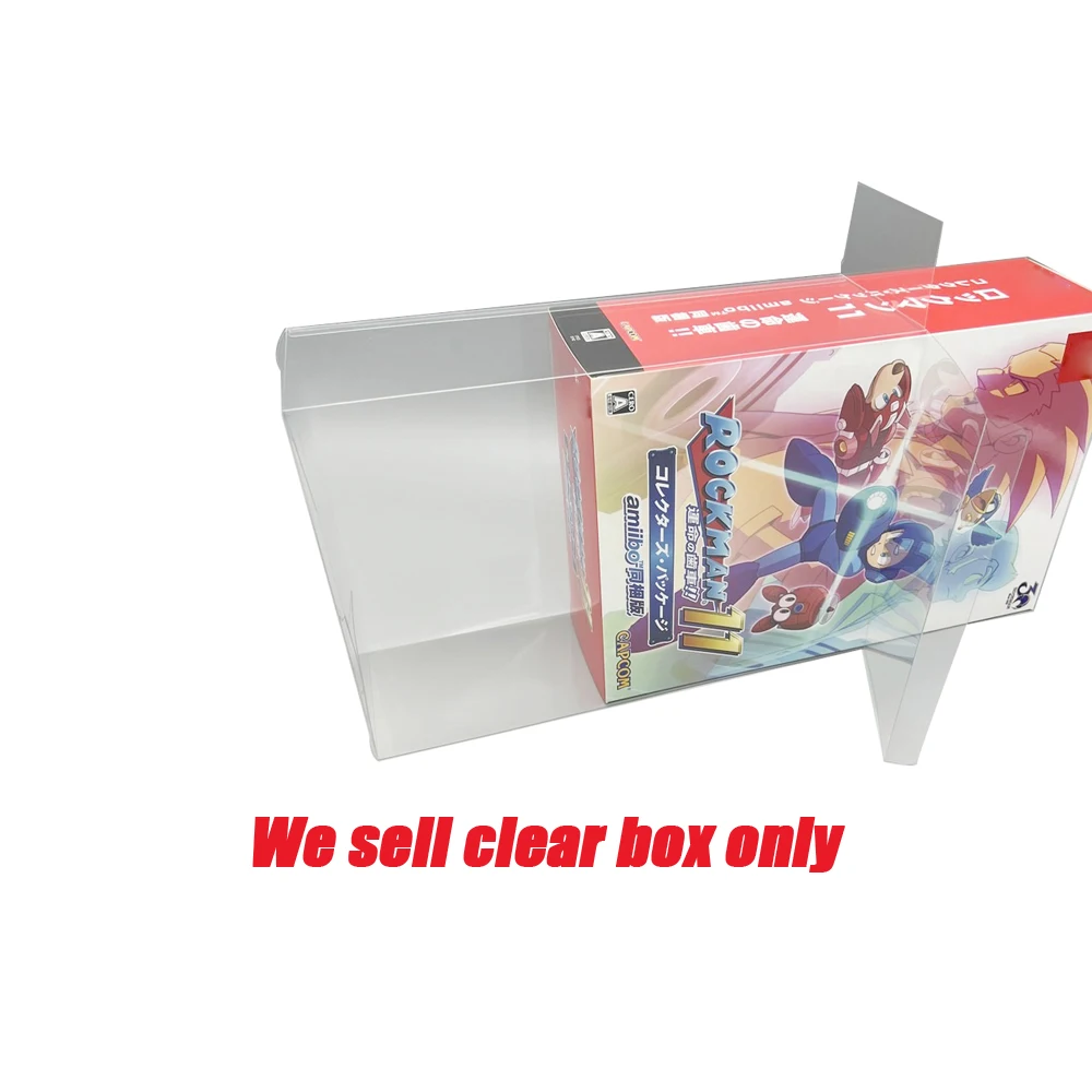 Clear Transparent display box For SWITCH NS Mega Man 11 for Rockman 11 limited version plastic collection storage box