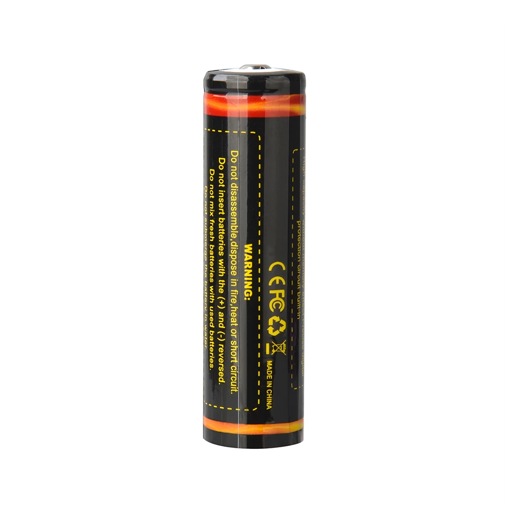 Trustfire 18650 Battery Rechargeable Battery 3.7V Capacity Li-ion Rechargeable Battery For Flashlight Torch Battery+ 1Pcs Charge