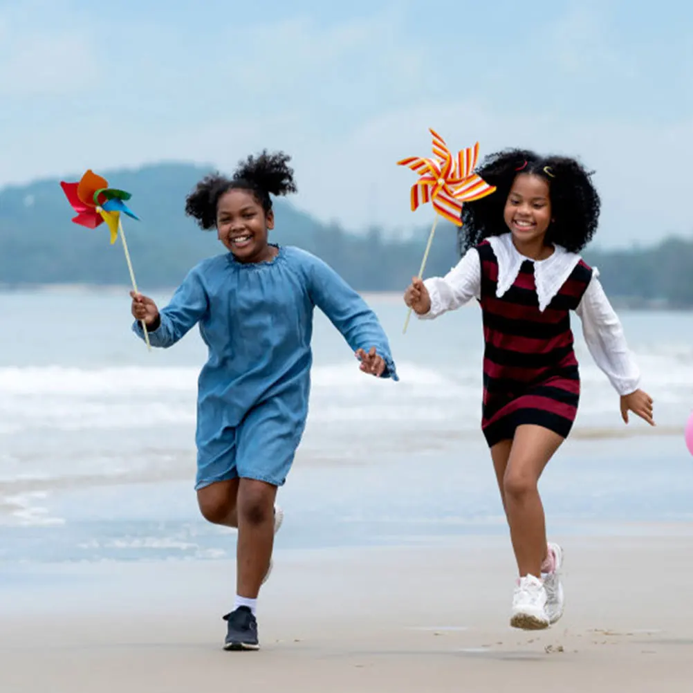 10 مجموعات من قضبان صنع طاحونة الهواء البلاستيكية القوية لتقوم بها بنفسك قضبان الدولاب لاستبدال لوازم طواحين الهواء المزخرفة للحديقة